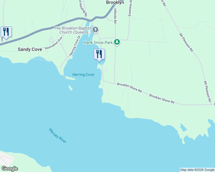 map of restaurants, bars, coffee shops, grocery stores, and more near 3 Breakwater Road Number 2 Road in Brooklyn