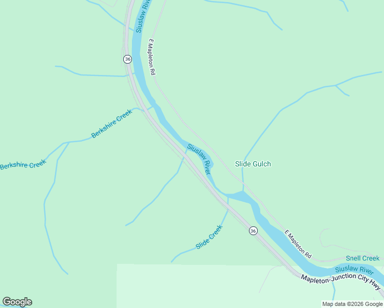 map of restaurants, bars, coffee shops, grocery stores, and more near 11354 Oregon 36 in Mapleton