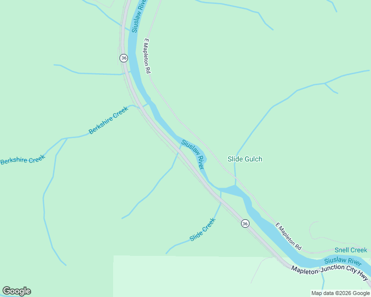 map of restaurants, bars, coffee shops, grocery stores, and more near 11354 Oregon 36 in Mapleton