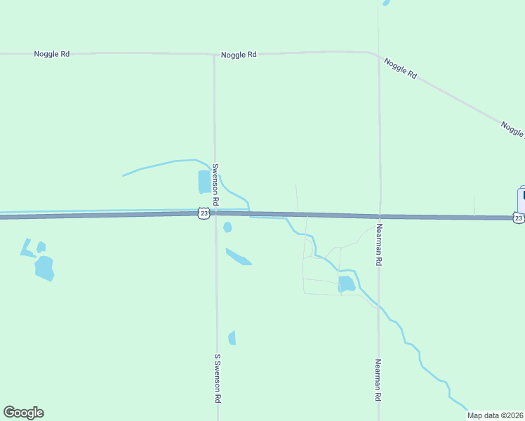map of restaurants, bars, coffee shops, grocery stores, and more near 2051 East Huron Road in Au Gres