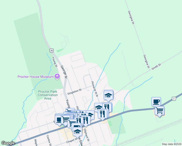 map of restaurants, bars, coffee shops, grocery stores, and more near 113 Pinnacle Street North in Brighton