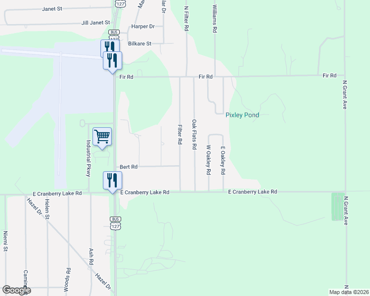 map of restaurants, bars, coffee shops, grocery stores, and more near 4194 Filter Road in Harrison