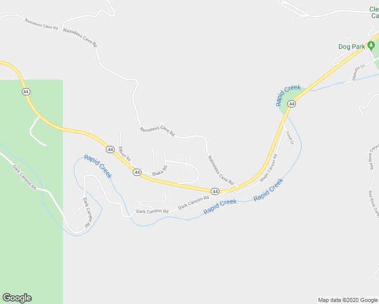 map of restaurants, bars, coffee shops, grocery stores, and more near 3740 North Loretta Drive in Rapid City