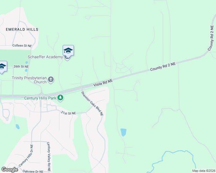 map of restaurants, bars, coffee shops, grocery stores, and more near 3457 Limerick Lane Northeast in Rochester