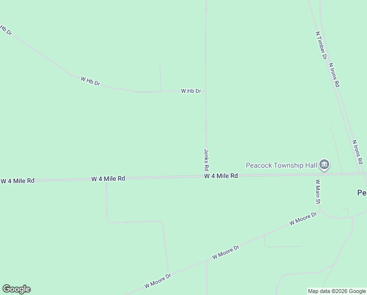 map of restaurants, bars, coffee shops, grocery stores, and more near Jenks Road in Irons