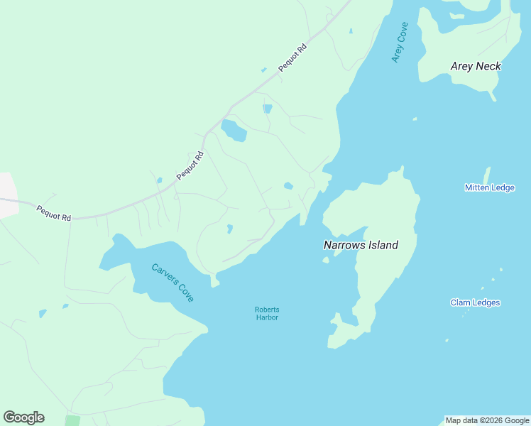 map of restaurants, bars, coffee shops, grocery stores, and more near 71 York Road in Vinalhaven