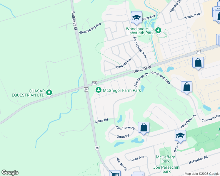 map of restaurants, bars, coffee shops, grocery stores, and more near in Newmarket