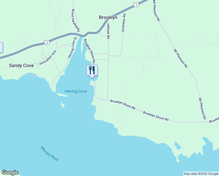 map of restaurants, bars, coffee shops, grocery stores, and more near 163 Hillside Road in Brooklyn