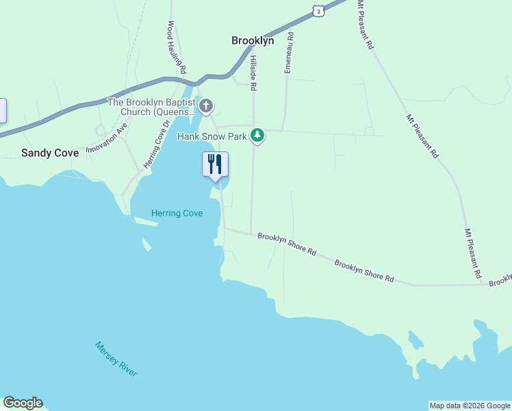 map of restaurants, bars, coffee shops, grocery stores, and more near 176 Hillside Road in Brooklyn