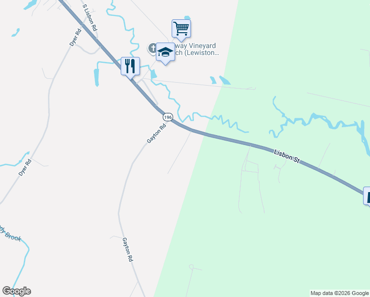 map of restaurants, bars, coffee shops, grocery stores, and more near 2159 South Lisbon Road in Lewiston
