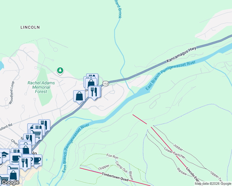 map of restaurants, bars, coffee shops, grocery stores, and more near 5 Autumn Avenue in Lincoln