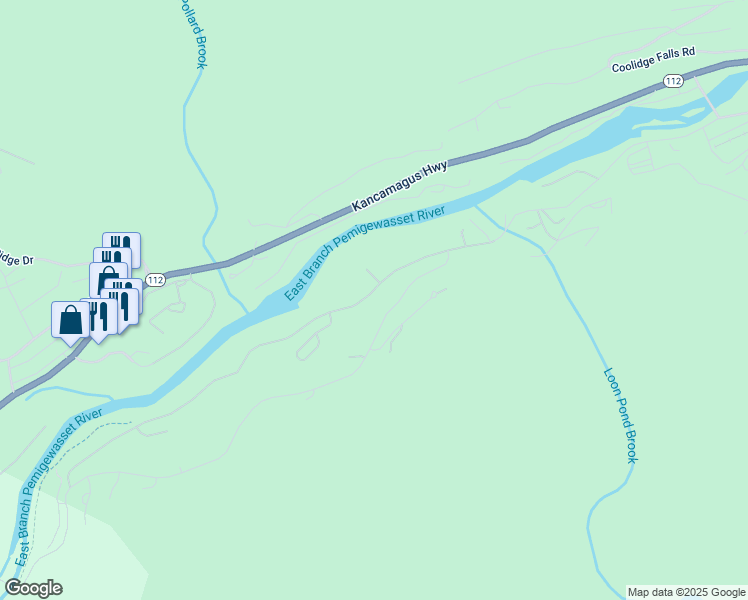 map of restaurants, bars, coffee shops, grocery stores, and more near 171 South Peak Road in Lincoln