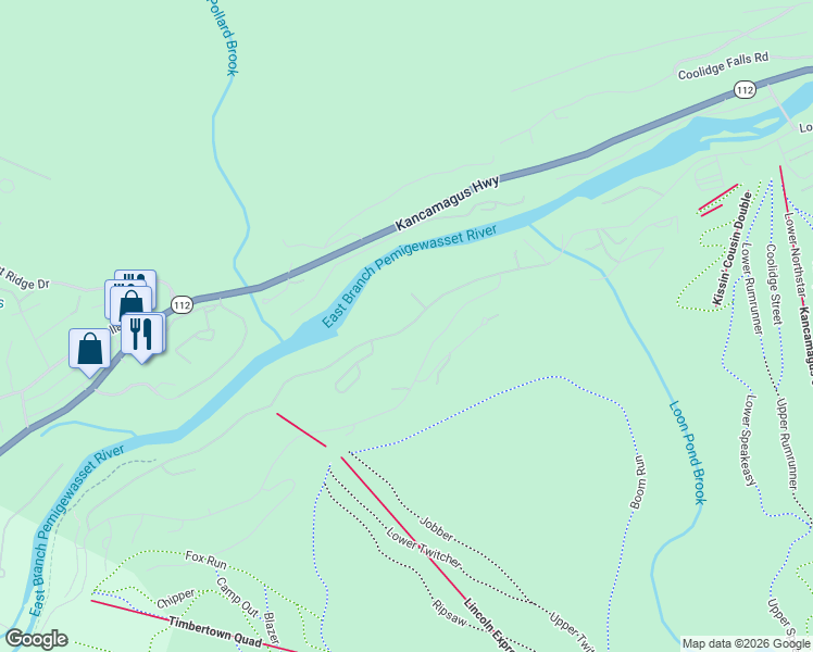 map of restaurants, bars, coffee shops, grocery stores, and more near 174 South Peak Road in Lincoln