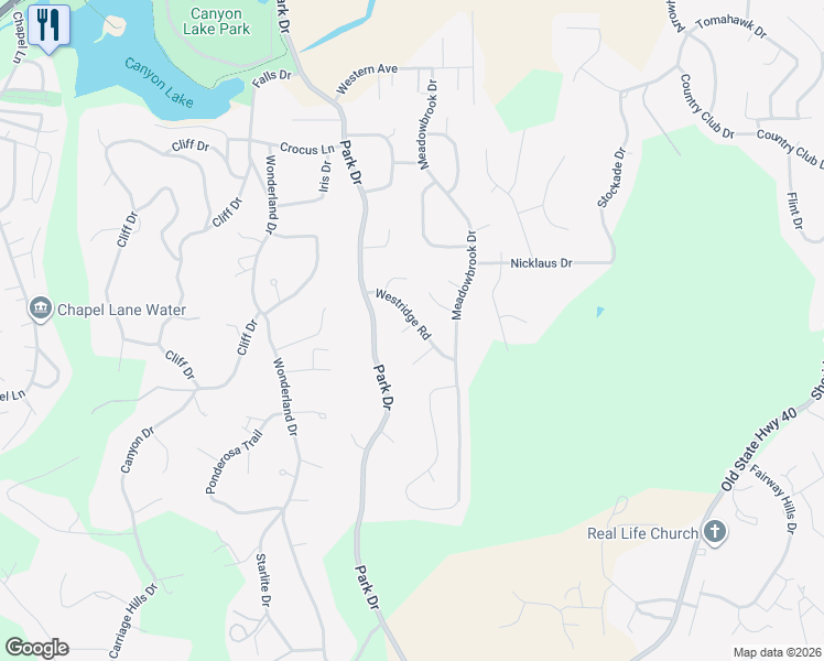 map of restaurants, bars, coffee shops, grocery stores, and more near 3601 Squire Lane in Rapid City