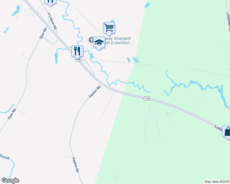 map of restaurants, bars, coffee shops, grocery stores, and more near 2159 South Lisbon Road in Lewiston