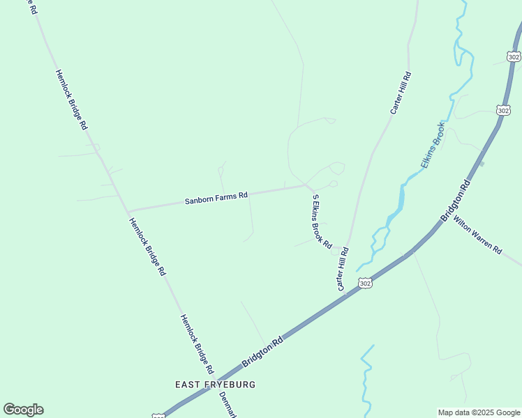 map of restaurants, bars, coffee shops, grocery stores, and more near 41 North Elkins Brook Road in Fryeburg
