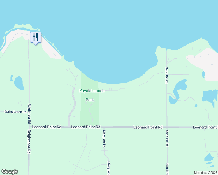 map of restaurants, bars, coffee shops, grocery stores, and more near 5280 Samers Bay Road in Omro