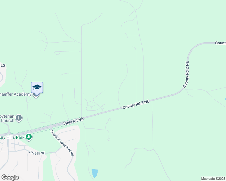 map of restaurants, bars, coffee shops, grocery stores, and more near 2804 Serenity Lane Northeast in Rochester
