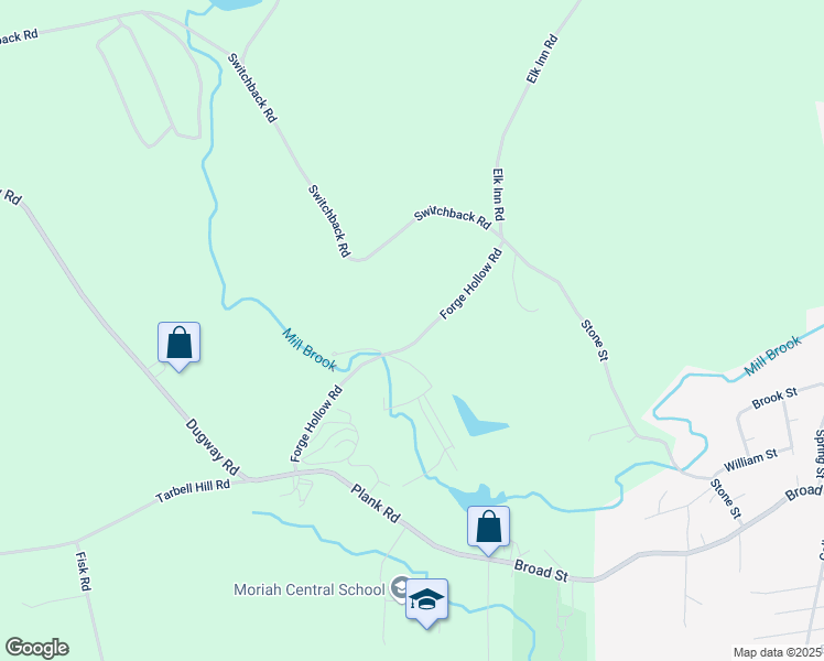map of restaurants, bars, coffee shops, grocery stores, and more near 79 Forge Hollow Rd in Port Henry