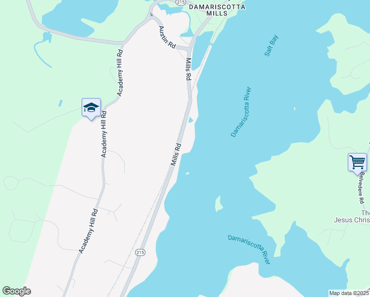 map of restaurants, bars, coffee shops, grocery stores, and more near 289 Mills Road in Newcastle