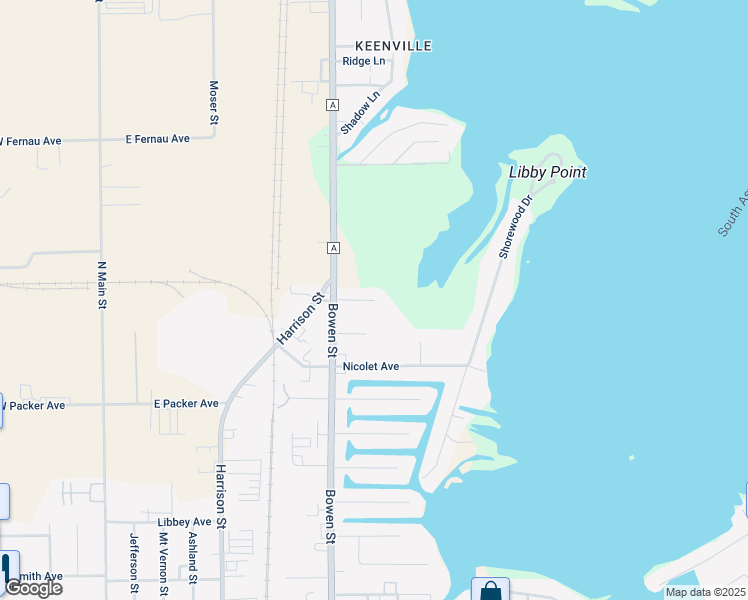 map of restaurants, bars, coffee shops, grocery stores, and more near 898 Harborview Court in Oshkosh