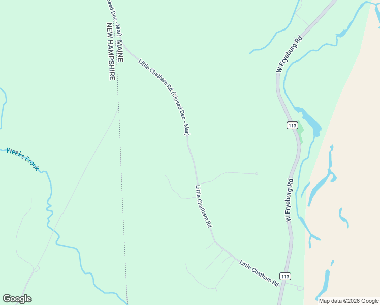 map of restaurants, bars, coffee shops, grocery stores, and more near Little Chatham Road in Fryeburg