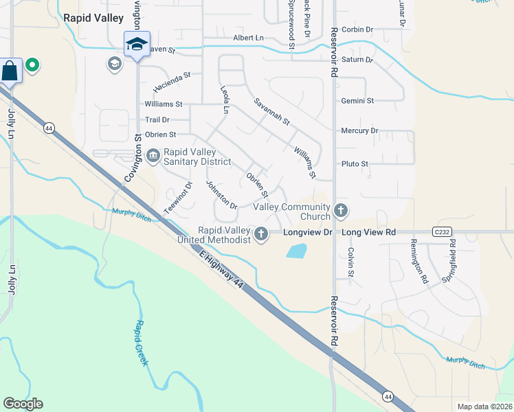 map of restaurants, bars, coffee shops, grocery stores, and more near 5000-5098 Cottage Ct in Rapid City