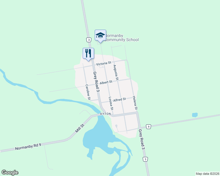 map of restaurants, bars, coffee shops, grocery stores, and more near 546 Louisa Street in West Grey