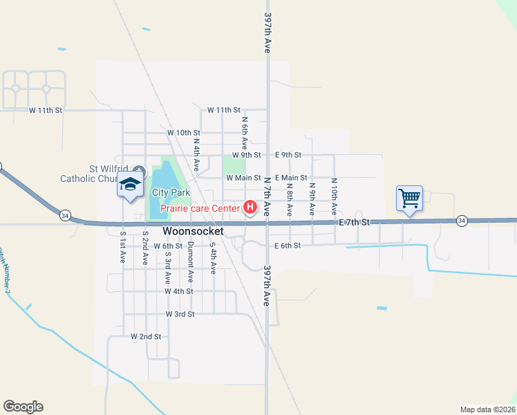 map of restaurants, bars, coffee shops, grocery stores, and more near 200-298 North 7th Avenue in Woonsocket