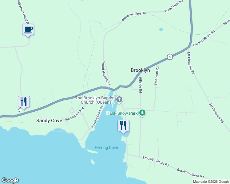 map of restaurants, bars, coffee shops, grocery stores, and more near 4 Brooklyn Shore Road in Brooklyn