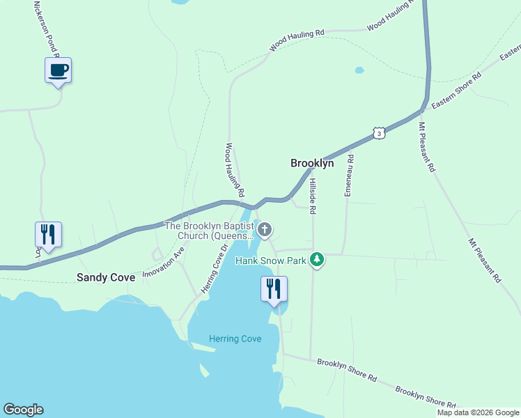 map of restaurants, bars, coffee shops, grocery stores, and more near 4 Brooklyn Shore Road in Brooklyn