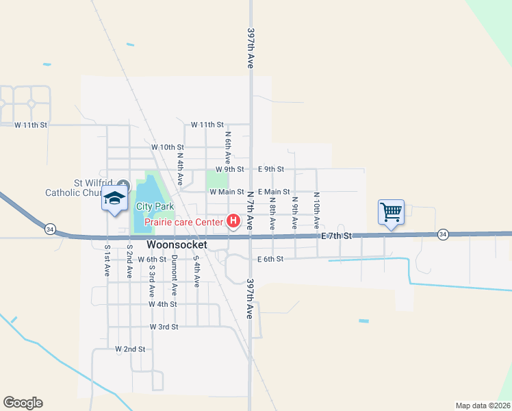 map of restaurants, bars, coffee shops, grocery stores, and more near 200 North 7th Avenue in Woonsocket