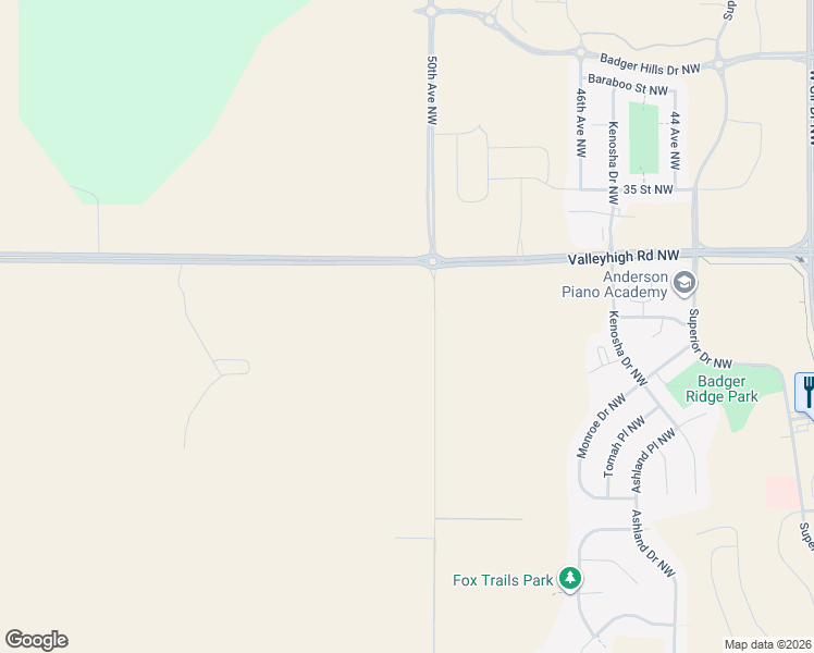 map of restaurants, bars, coffee shops, grocery stores, and more near 2915-3277 50th Avenue Northwest in Rochester