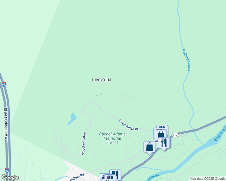 map of restaurants, bars, coffee shops, grocery stores, and more near 5 Spruce Drive in Lincoln