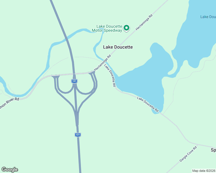 map of restaurants, bars, coffee shops, grocery stores, and more near in Lake Doucette