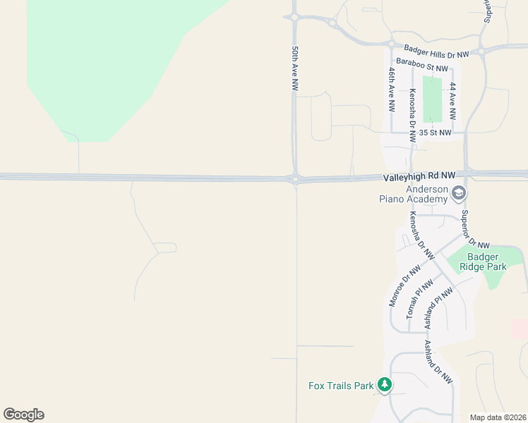 map of restaurants, bars, coffee shops, grocery stores, and more near 5000-5608 Valleyhigh Rd NW in Rochester