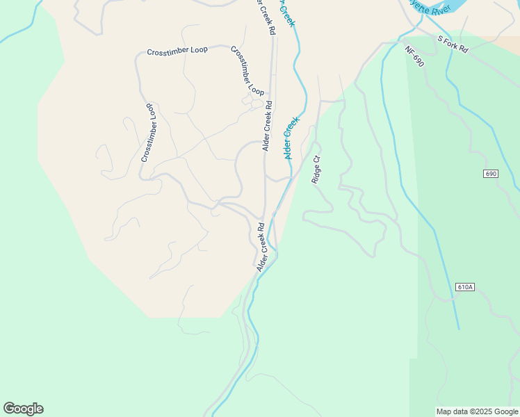 map of restaurants, bars, coffee shops, grocery stores, and more near 1046 Alder Creek Road in Garden Valley