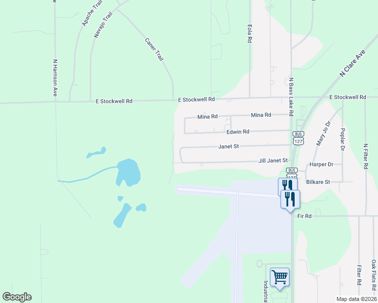 map of restaurants, bars, coffee shops, grocery stores, and more near 1670 Jill Janet Street in Harrison