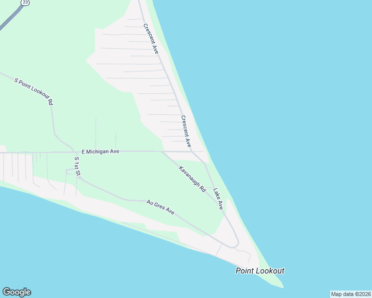 map of restaurants, bars, coffee shops, grocery stores, and more near 960-974 Crescent Avenue in Au Gres