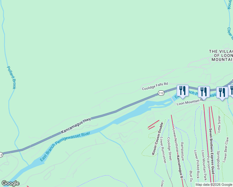 map of restaurants, bars, coffee shops, grocery stores, and more near 68 Flume Road in Lincoln
