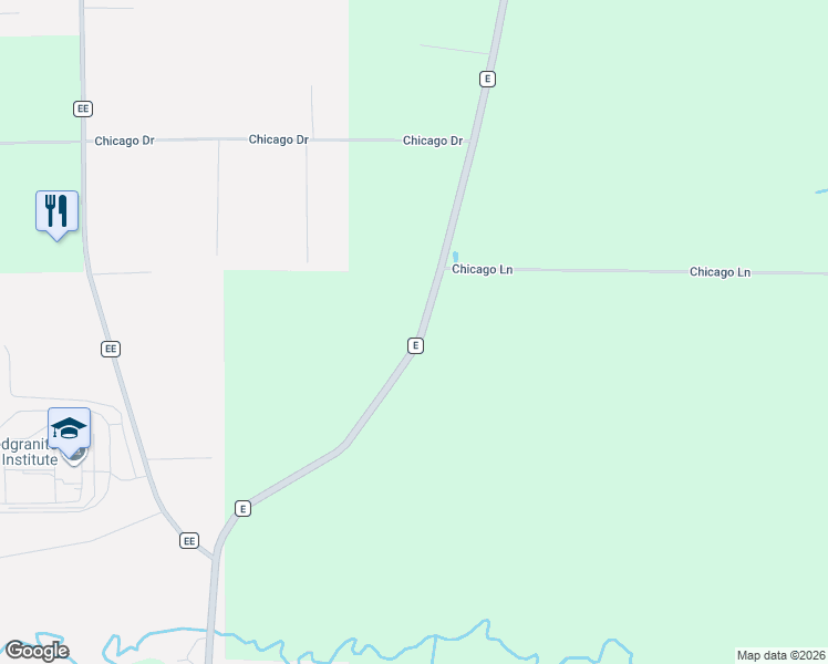 map of restaurants, bars, coffee shops, grocery stores, and more near N2153 County Highway E in Redgranite