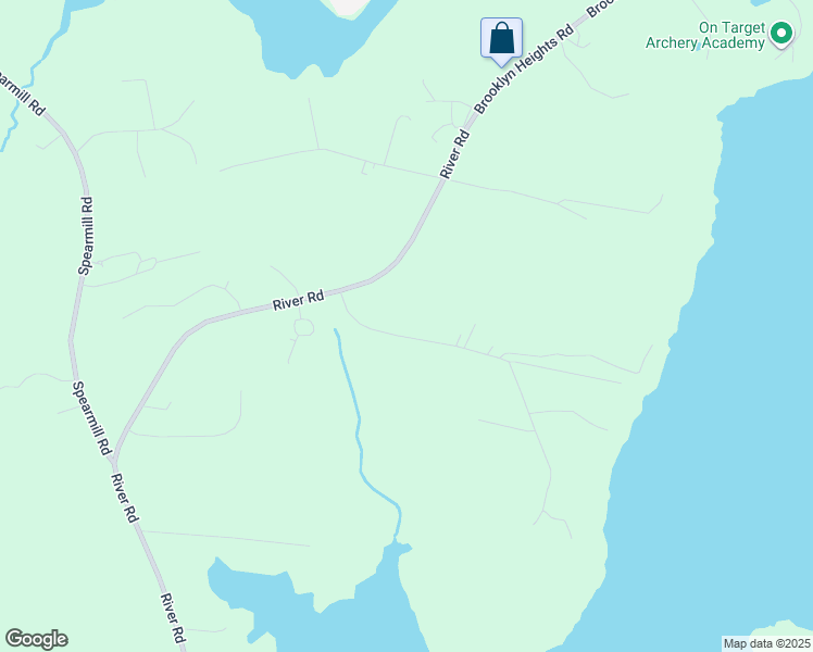 map of restaurants, bars, coffee shops, grocery stores, and more near 36 McCarter Point Road in Cushing