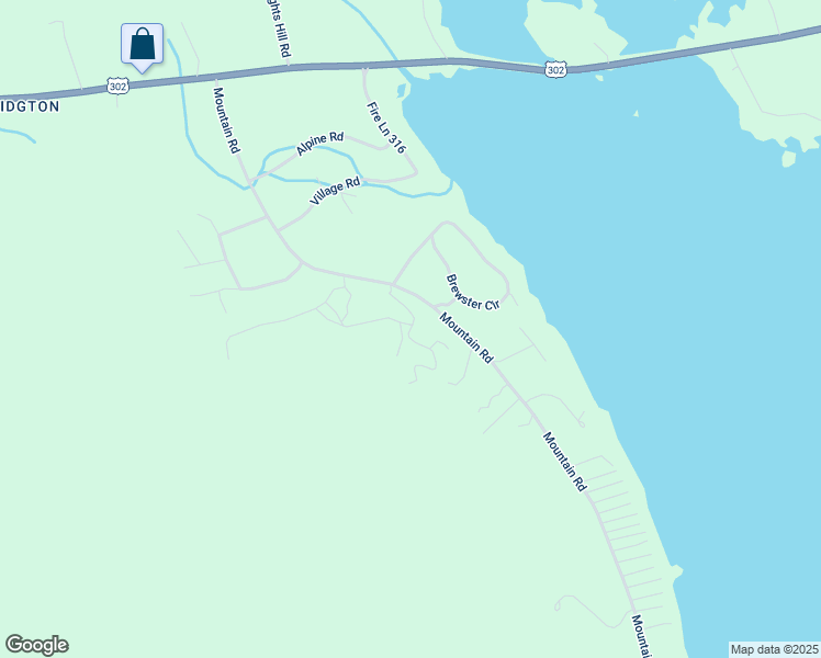 map of restaurants, bars, coffee shops, grocery stores, and more near 2 Brewster Circle in Bridgton