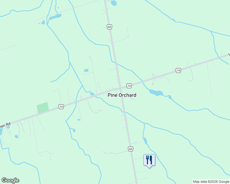 map of restaurants, bars, coffee shops, grocery stores, and more near 2963 Vivian Road in Newmarket