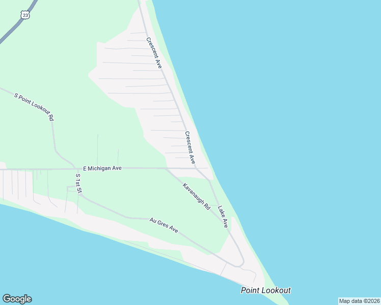 map of restaurants, bars, coffee shops, grocery stores, and more near 960 Crescent Avenue in Au Gres