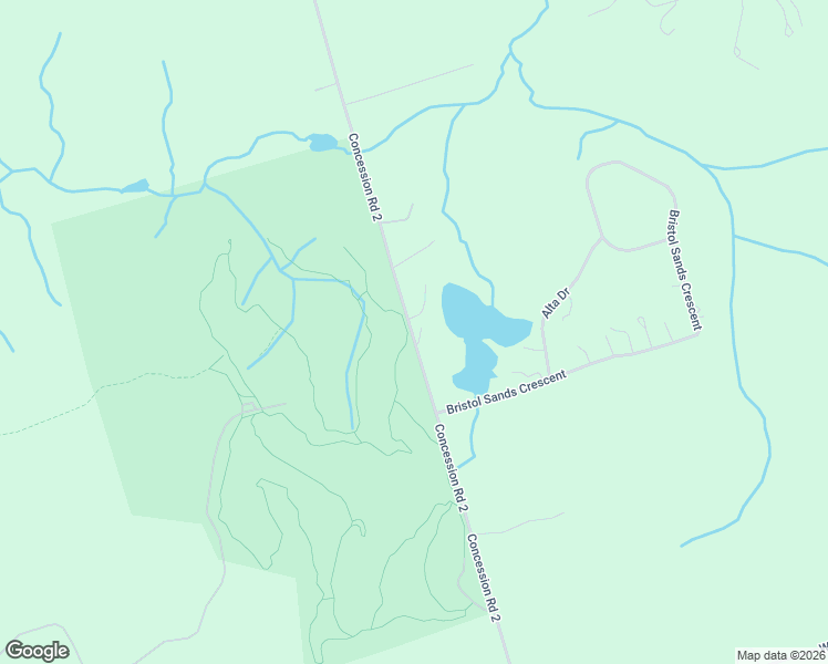 map of restaurants, bars, coffee shops, grocery stores, and more near 5649 Concession Road 2 in Cedar Valley