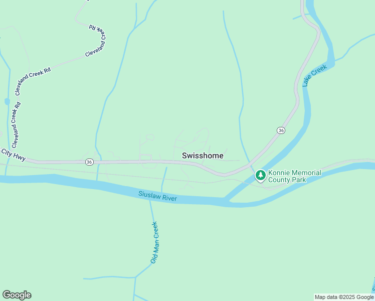 map of restaurants, bars, coffee shops, grocery stores, and more near 88890 Alder Street in Swisshome