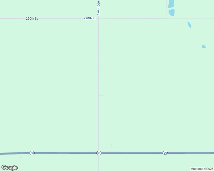 map of restaurants, bars, coffee shops, grocery stores, and more near 29574 650th Avenue in Butterfield