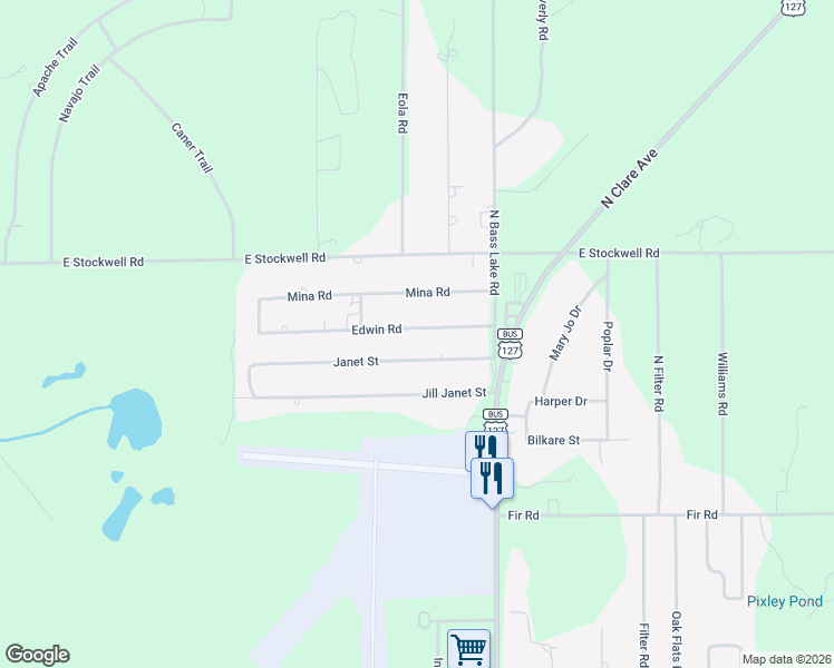 map of restaurants, bars, coffee shops, grocery stores, and more near 1875 Janet Street in Harrison