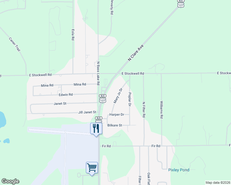 map of restaurants, bars, coffee shops, grocery stores, and more near 4822 Mary-Jo Road in Harrison